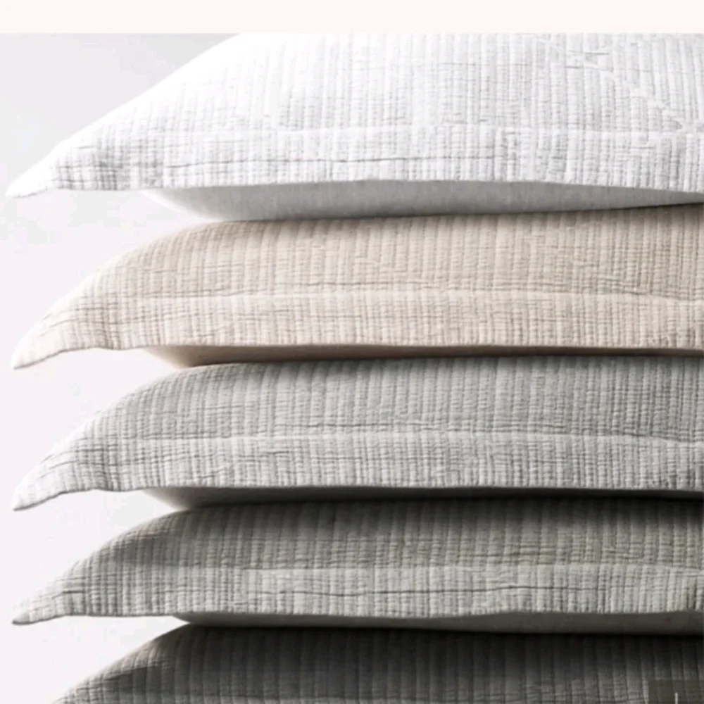 New Restoration Hardware RH Matlasse Pillow Cover Sham Graphite
